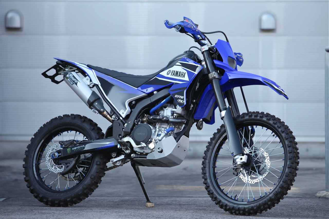 YAMAHA WR250X 純正シート　青／黒