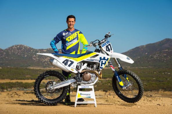 Jeff Emig with the 2017 Husqvarna FC 450_
